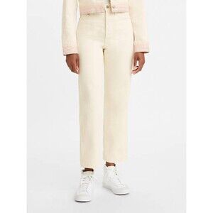 NWT Levi's Ribcage Straight Ankle Rainbow Ecru High Rise Jeans Size 24x27‎